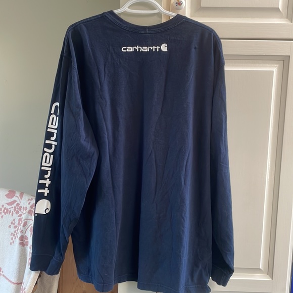 Carhartt Men’s Long Sleeve XL Dk Blue - Picture 2 of 3